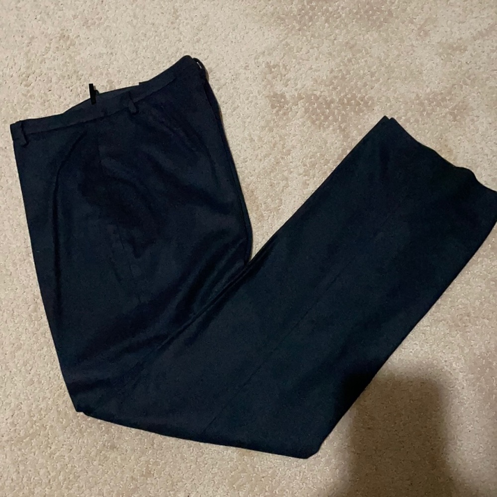 GAP CLASSIC FIT TROUSER BLACK WOOL LARGE SIZE 6R